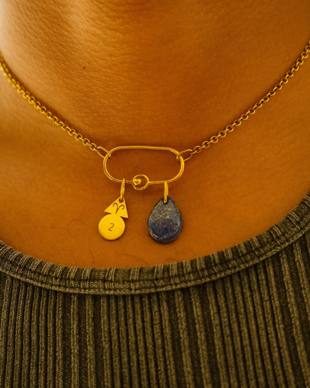 Collier Ovale — détail 2 — Atelier Symbolink