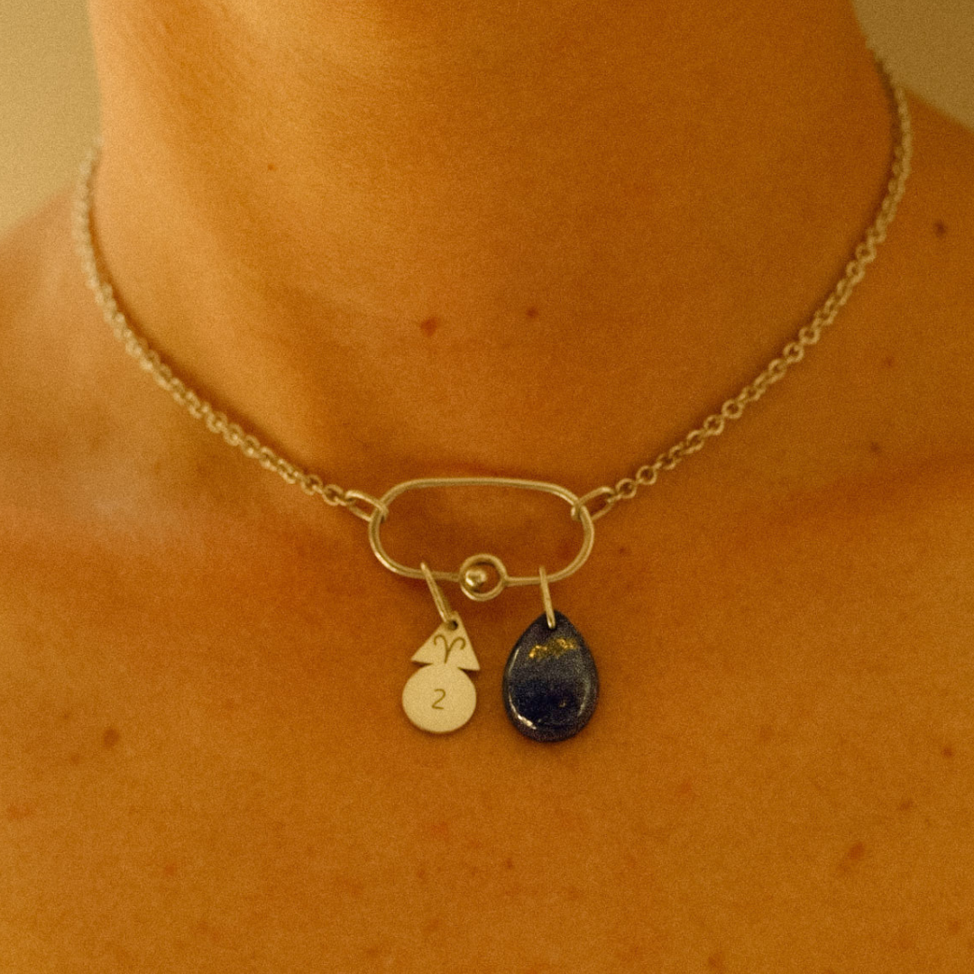 Collier Ovale — détail 1 — Atelier Symbolink
